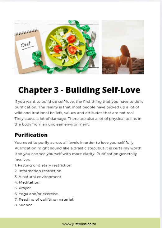 My Self Love Journey Manual – 44 - Page Printable PDF for Personal Growth JUSTBLiSS Naturals