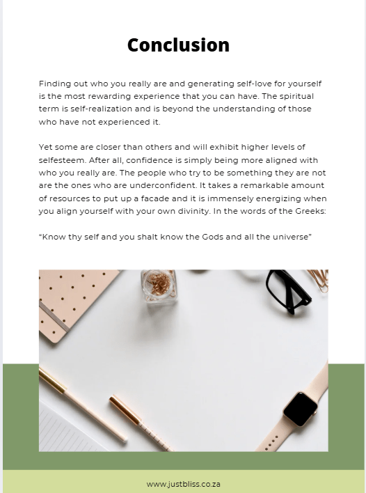 My Self Love Journey Manual – 44 - Page Printable PDF for Personal Growth JUSTBLiSS Naturals