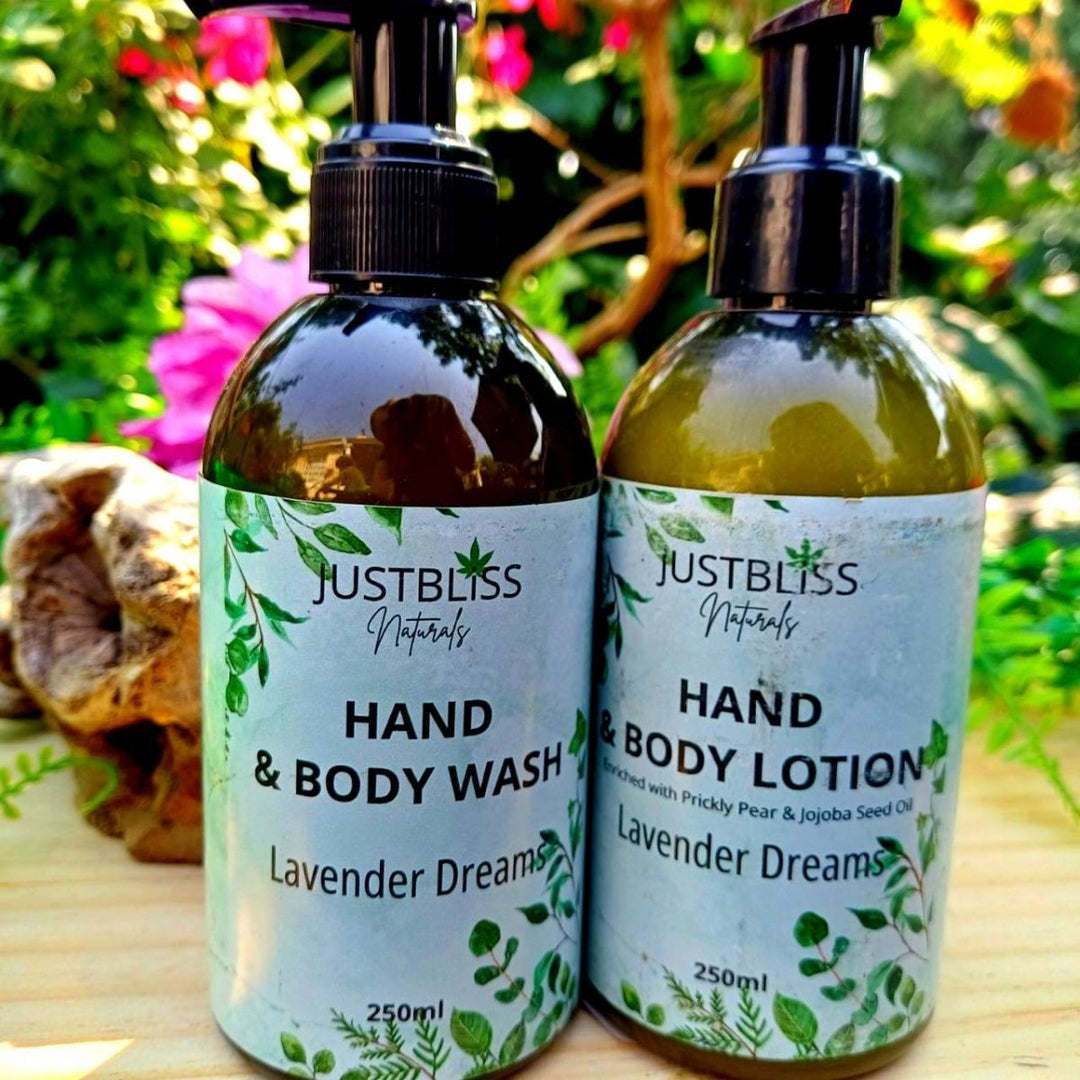 Natural Hand Wash & Lotion Set – Plant - Based, Nourishing, Eco - Friendly JUSTBLiSS Naturals