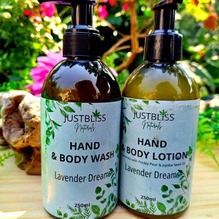 Natural Hand Wash & Lotion Set – Plant - Based, Nourishing, Eco - Friendly JUSTBLiSS Naturals