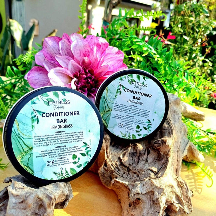 Nourishing Hair Conditioner Bar in Tin – Plant - Based, Zero Waste Care JUSTBLiSS Naturals
