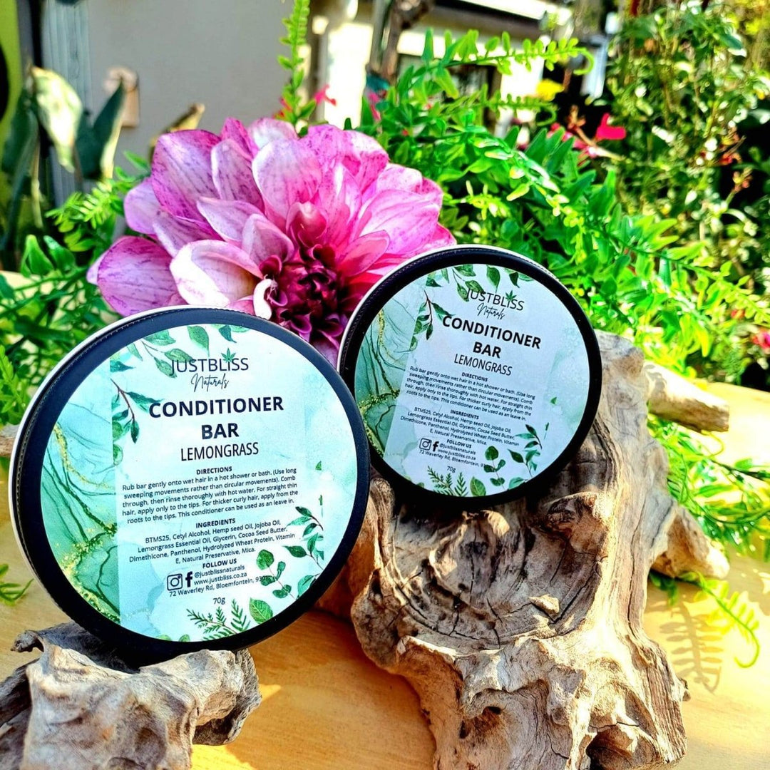 Nourishing Hair Conditioner Bar in Tin – Plant - Based, Zero Waste Care JUSTBLiSS Naturals