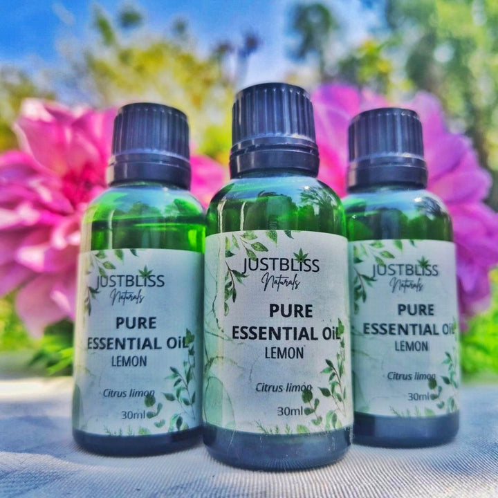 Organic Lemon Essential Oil – Pure Citrus Energy & Skin Clarity JUSTBLiSS Naturals