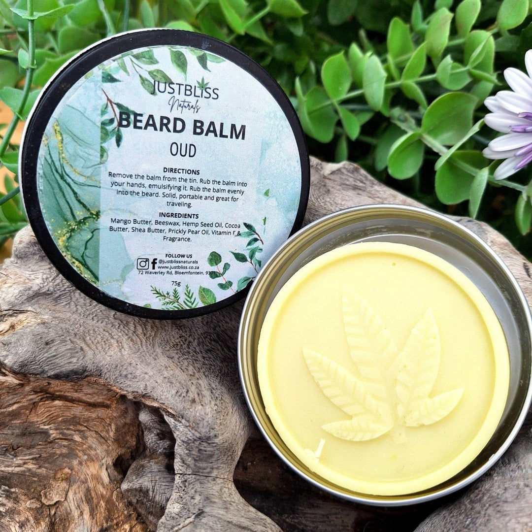 Oud Beard Balm (85g) – Softening & Styling by JUSTBLiSS JUSTBLiSS Naturals