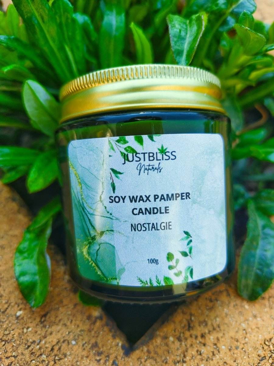 Pamper Soy Massage Candle 100ml – Multi-Use, Natural Scents - JUSTBLiSS Naturals