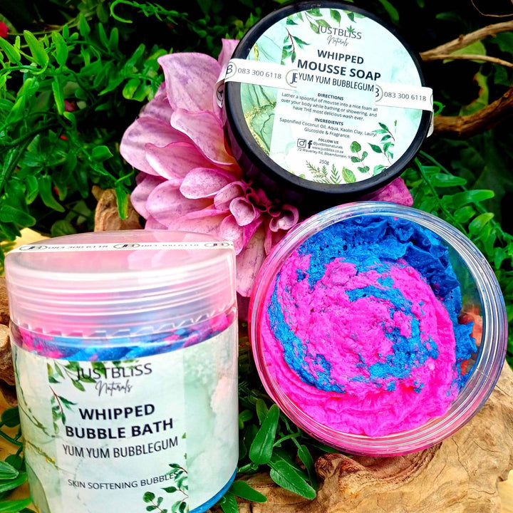 BUNDLES: Bubblegum (BUNDLE 2) - With Mousse & Whipped Bubble Bath - JUSTBLiSS Naturals