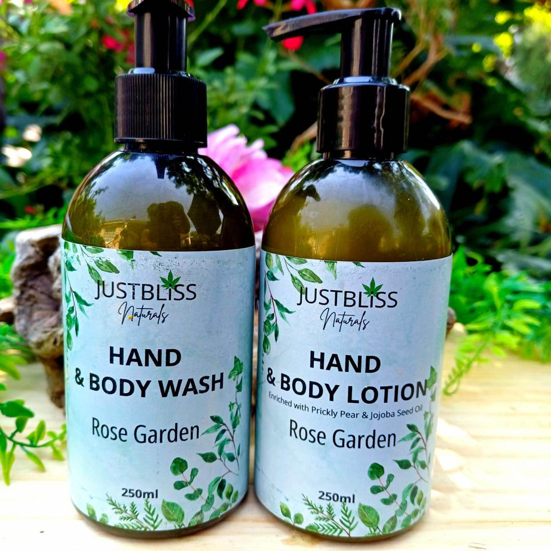 Hand Wash & Lotion Bundle – Nourishing Natural Care (250ml, Scents) - JUSTBLiSS Naturals