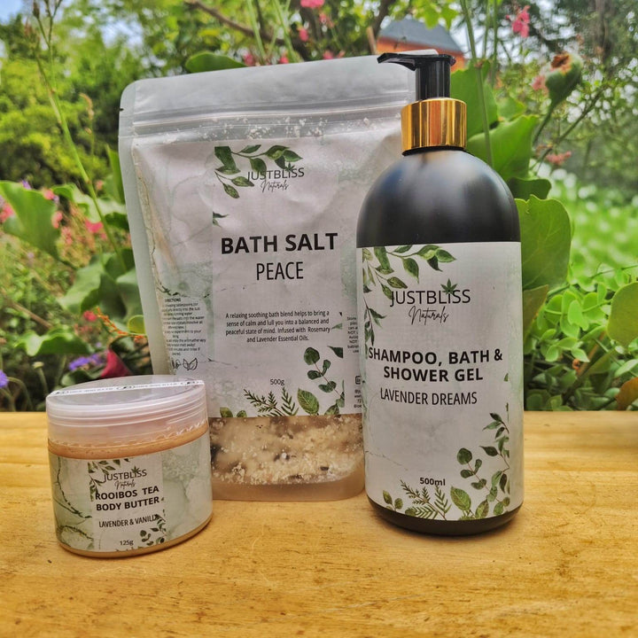 BUNDLES: Lavender Gift BUNDLE 6 - Serene & Luxurious Self-Care - JUSTBLiSS Naturals
