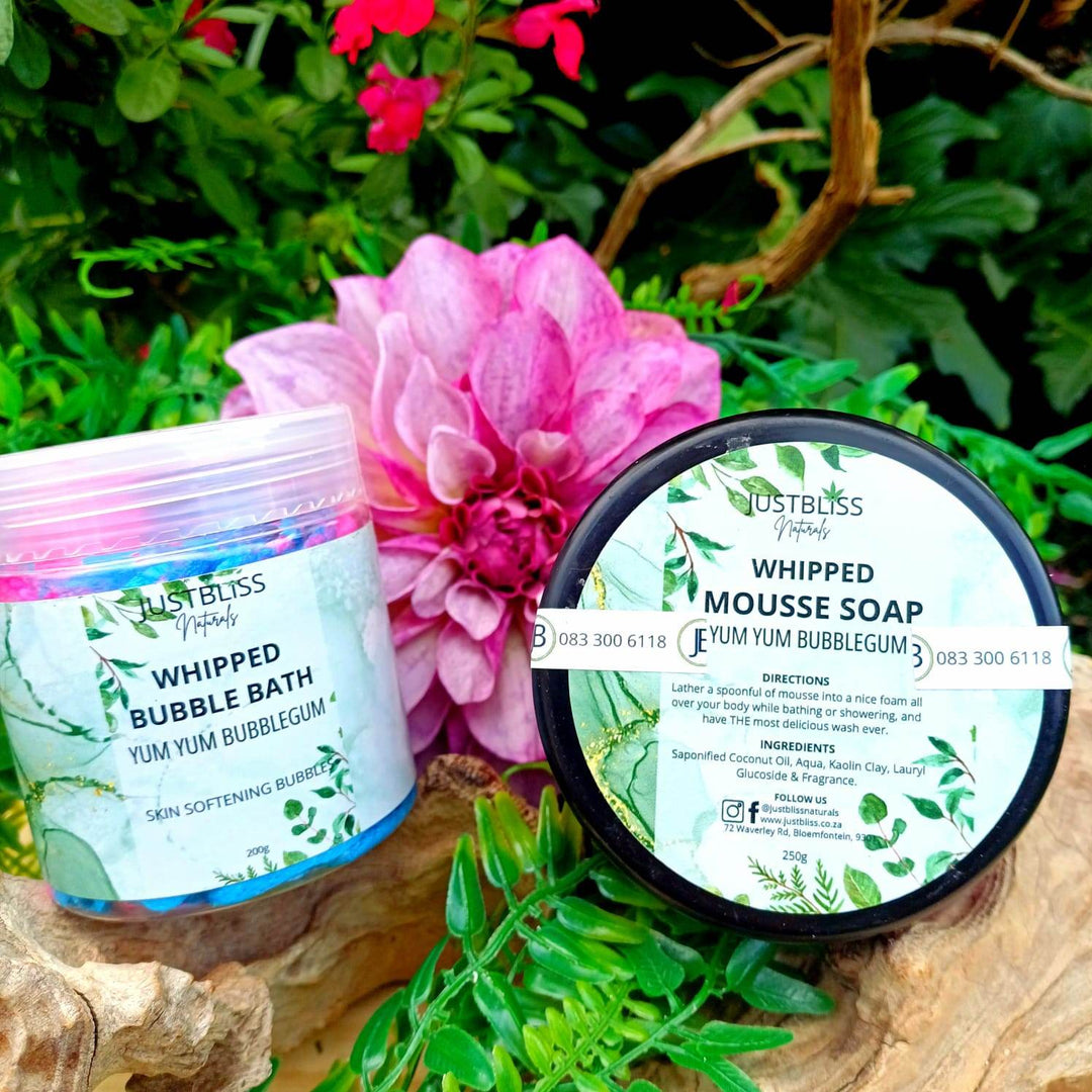 BUNDLES: Bubblegum (BUNDLE 2) - With Mousse & Whipped Bubble Bath - JUSTBLiSS Naturals