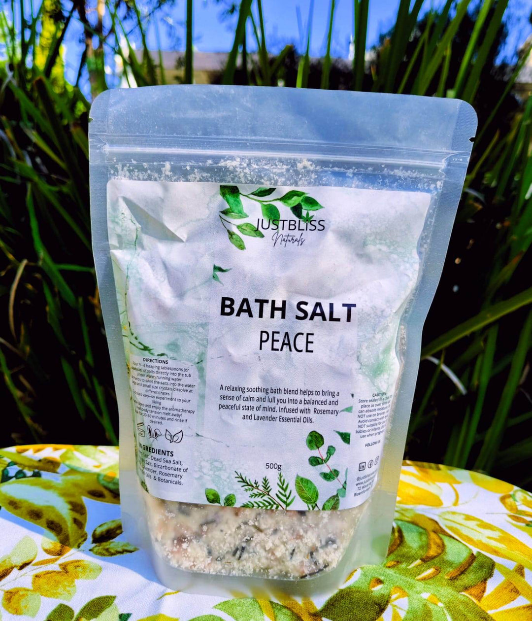 Peace Bath Salts – Mineral-Infused Tranquility Blend by JUSTBLiSS - JUSTBLiSS Naturals