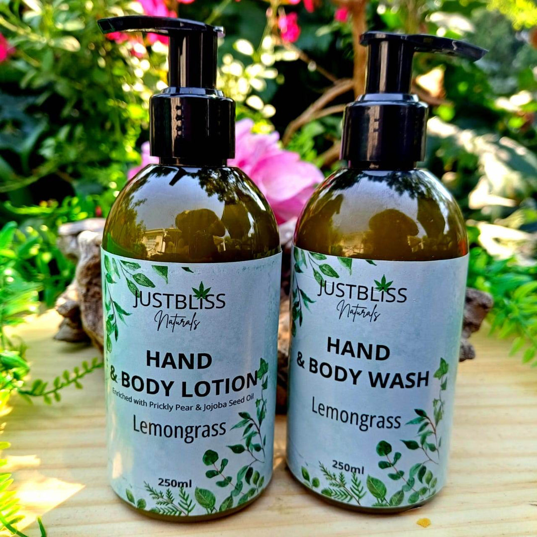 Hand Wash & Lotion Bundle – Nourishing Natural Care (250ml, Scents) - JUSTBLiSS Naturals