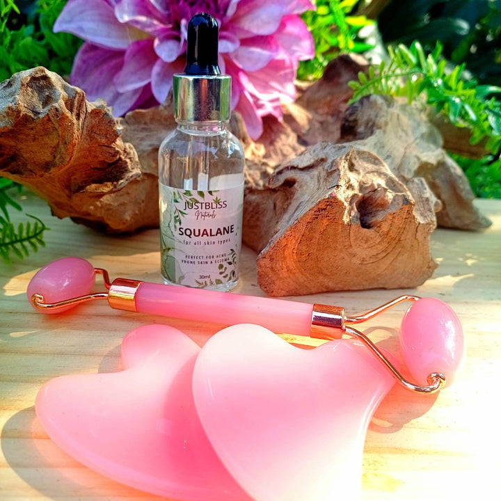 BUNDLES: Jade Roller & Squalane Oil - JUSTBLiSS Naturals