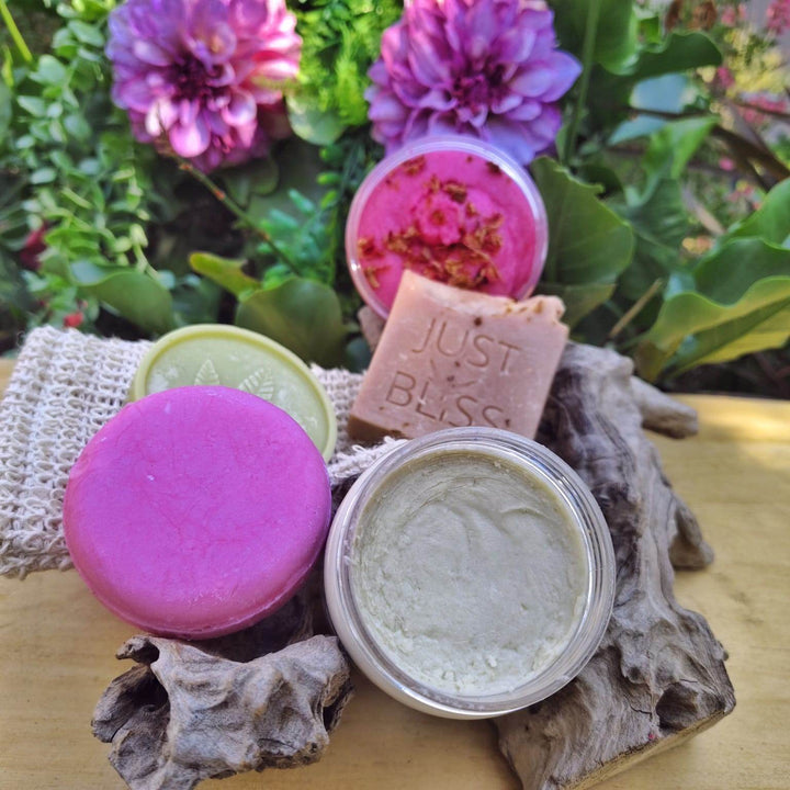 Rose Garden Gift Bundle – Natural Self-Care Set with Geranium - JUSTBLiSS Naturals