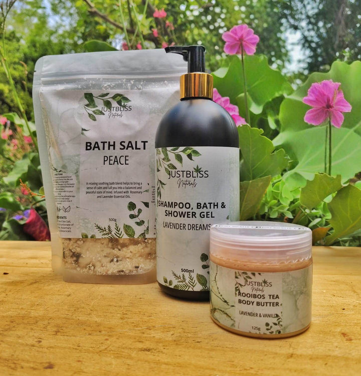 BUNDLES: Lavender Gift BUNDLE 6 - Serene & Luxurious Self-Care - JUSTBLiSS Naturals