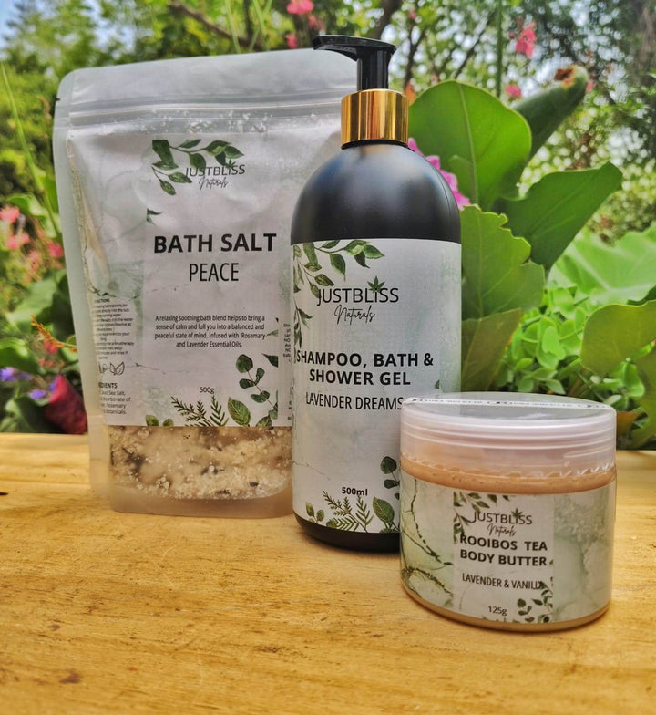 BUNDLES: Lavender Gift BUNDLE 6 - Serene & Luxurious Self-Care - JUSTBLiSS Naturals