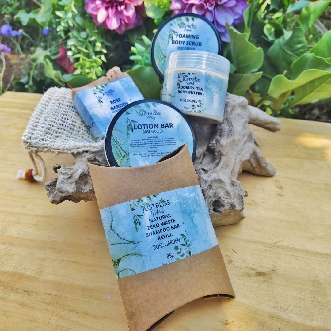Rose Garden Gift Bundle – Natural Self-Care Set with Geranium - JUSTBLiSS Naturals