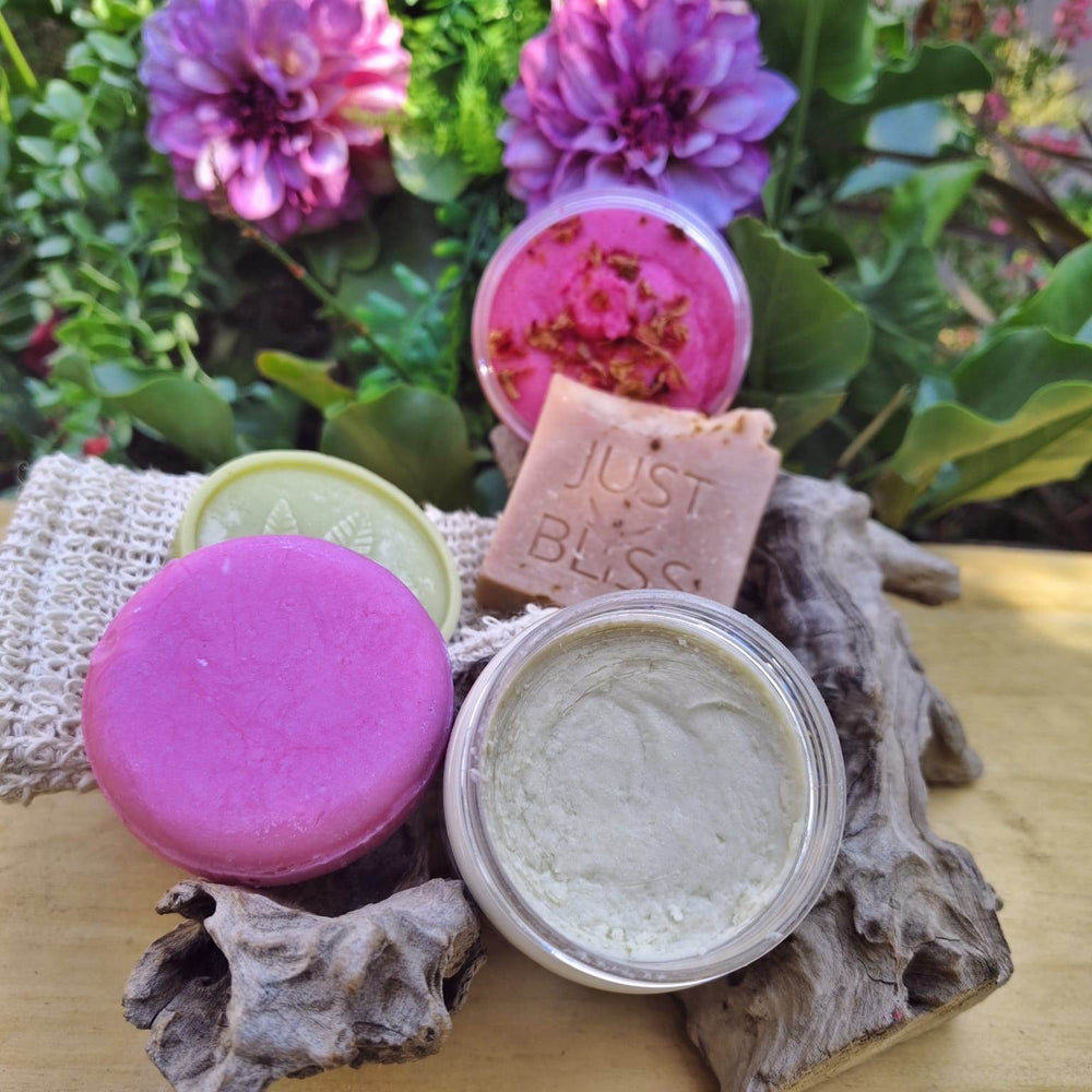 Rose Garden Gift Bundle – Natural Self-Care Set with Geranium - JUSTBLiSS Naturals