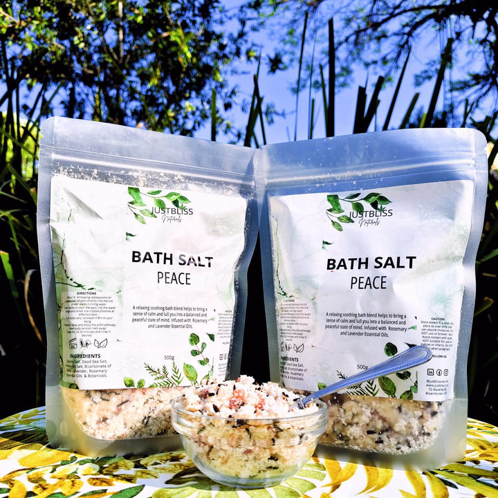 Peace Bath Salts – Mineral-Infused Tranquility Blend by JUSTBLiSS - JUSTBLiSS Naturals