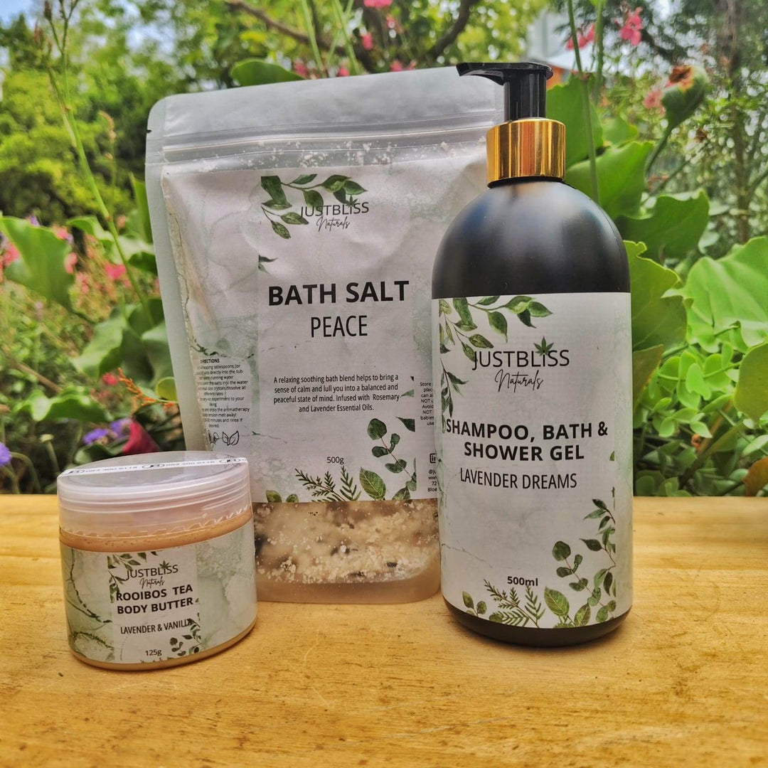 BUNDLES: Lavender Gift BUNDLE 6 - Serene & Luxurious Self-Care - JUSTBLiSS Naturals