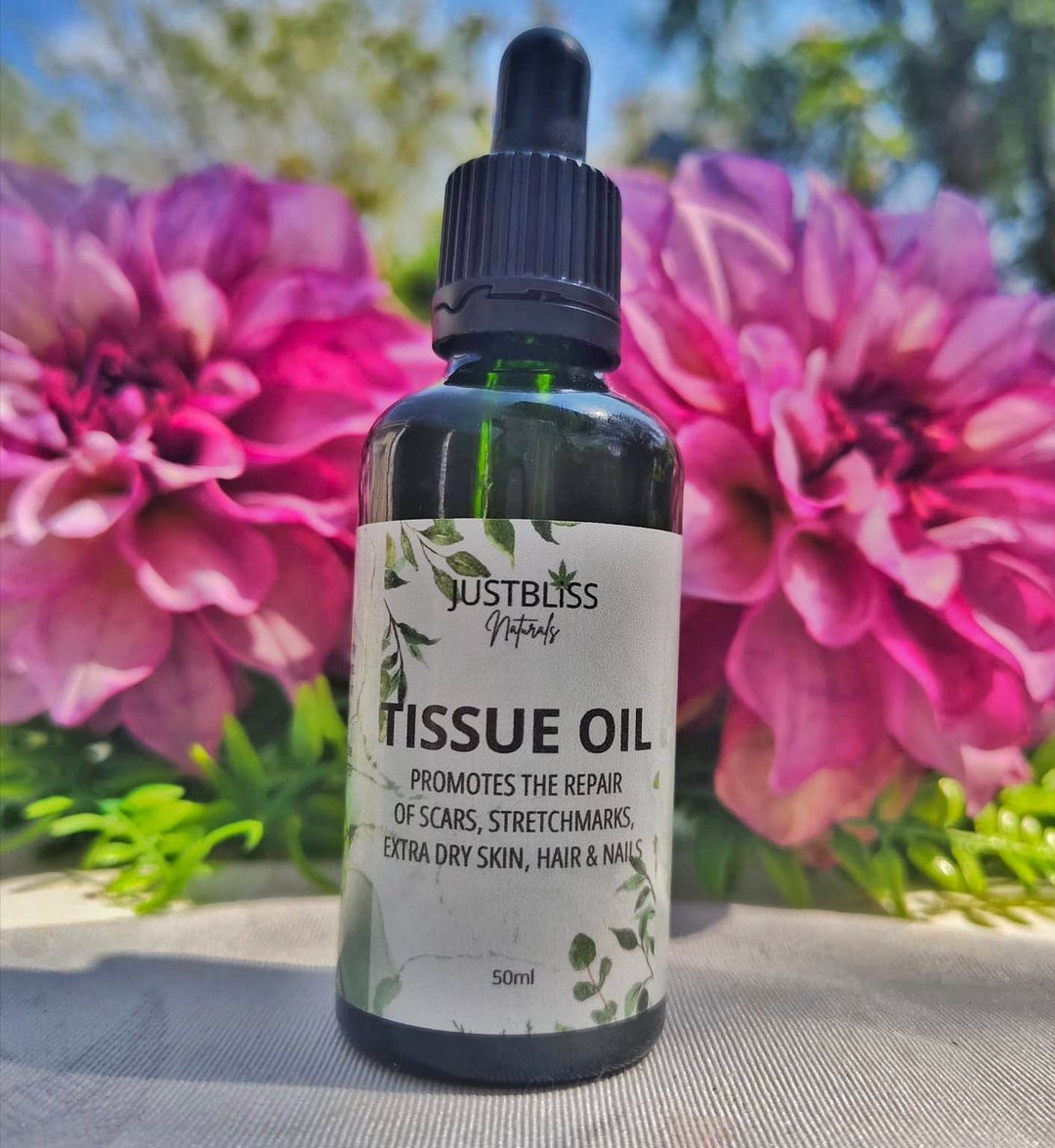 Natural Tissue Oil – Scar & Stretch Mark Repair for Skin, Hair & Nails - JUSTBLiSS Naturals