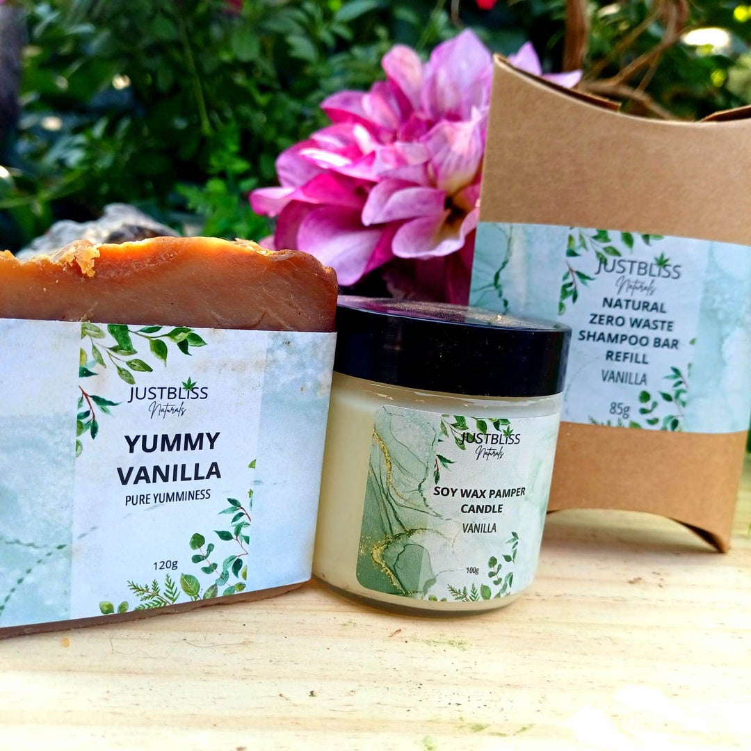 Vanilla Dreams Pamper Gift Box – Vegan Bath & Body Bundle - JUSTBLiSS Naturals