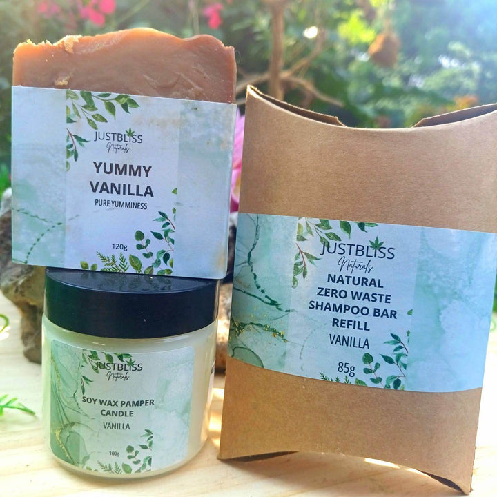 Vanilla Dreams Pamper Gift Box – Vegan Bath & Body Bundle - JUSTBLiSS Naturals