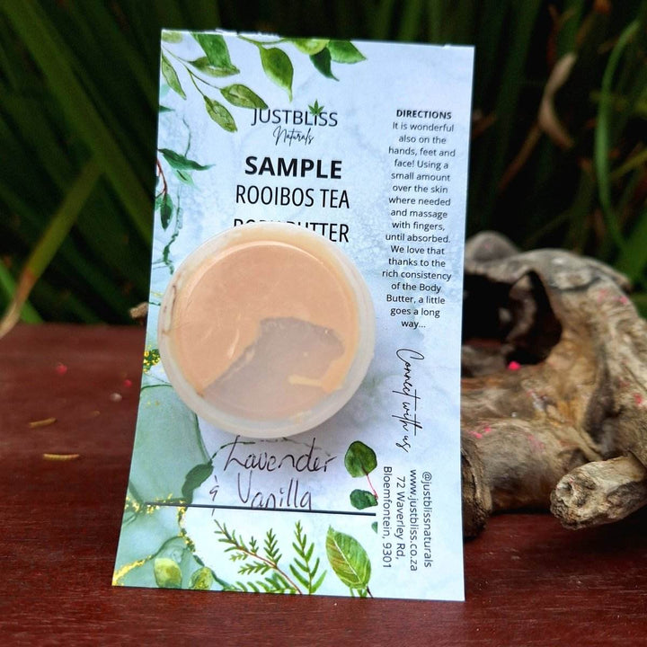 ROOIBOS tea BODY BUTTER: Sample - 15ml - JUSTBLiSS Naturals