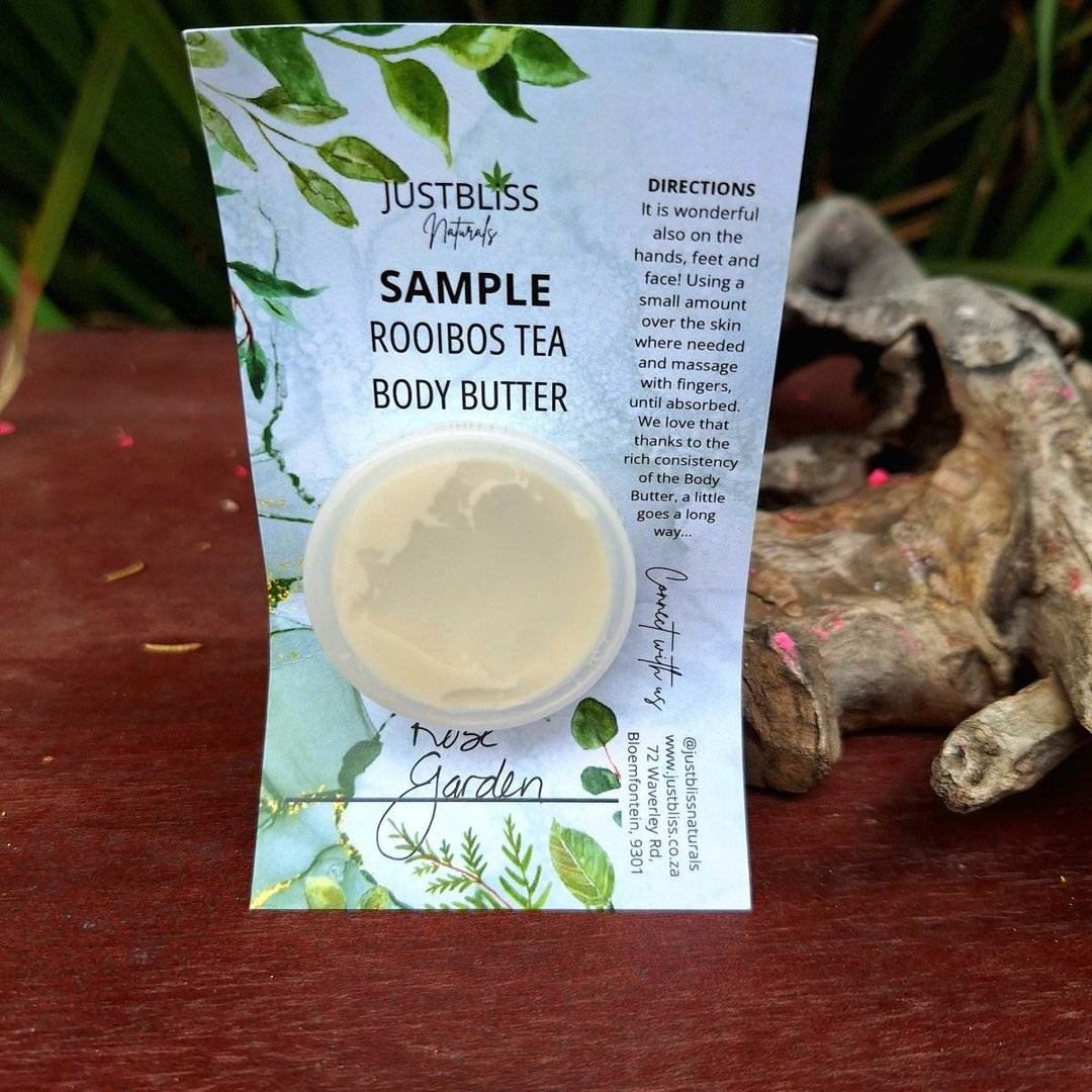 ROOIBOS tea BODY BUTTER: Sample - 15ml - JUSTBLiSS Naturals