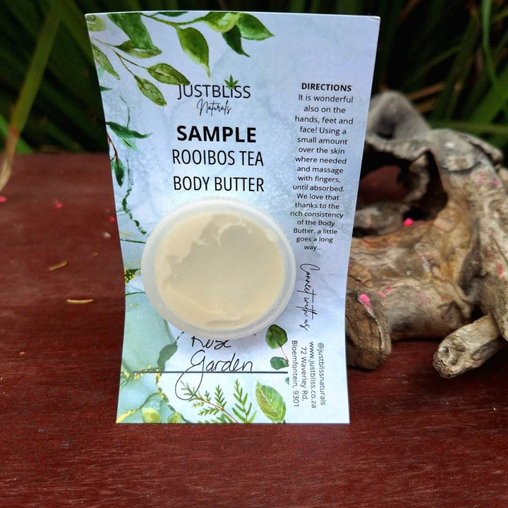 ROOIBOS tea BODY BUTTER: Sample - 15ml - JUSTBLiSS Naturals