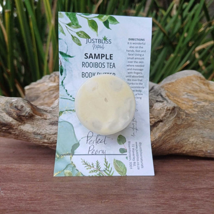 ROOIBOS tea BODY BUTTER: Sample - 15ml - JUSTBLiSS Naturals