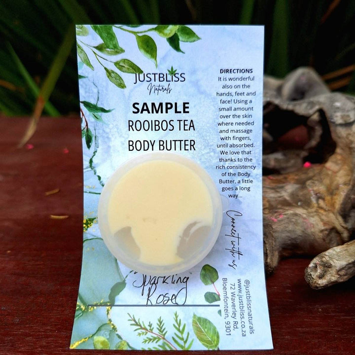 ROOIBOS tea BODY BUTTER: Sample - 15ml - JUSTBLiSS Naturals