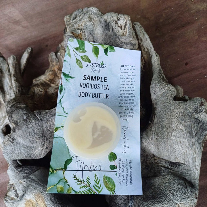 ROOIBOS tea BODY BUTTER: Sample - 15ml - JUSTBLiSS Naturals