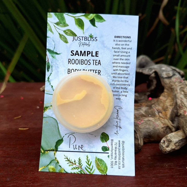 ROOIBOS tea BODY BUTTER: Sample - 15ml - JUSTBLiSS Naturals