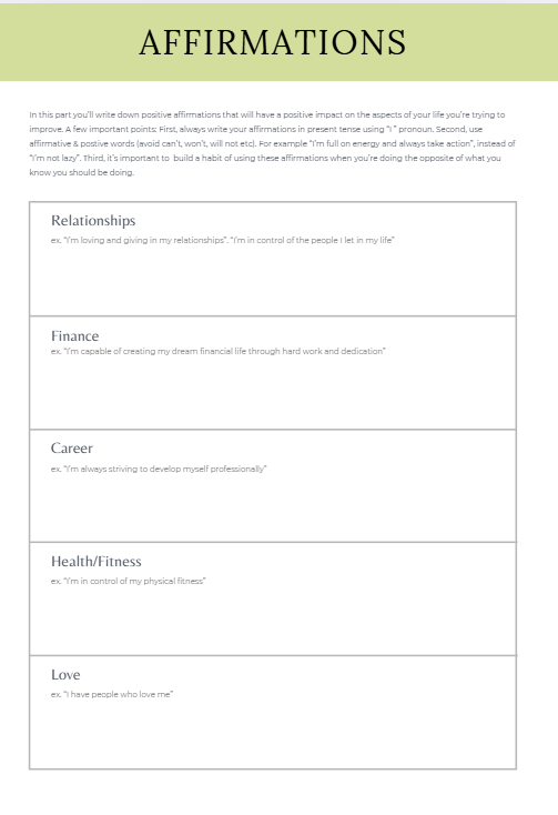 Self - Care Planner – 48 - Page Printable Beauty & Wellness Organizer PDF JUSTBLiSS Naturals