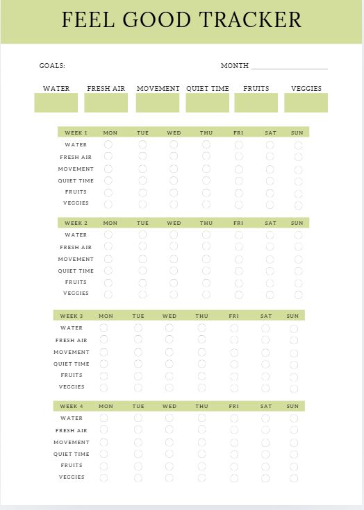 Self - Care Planner – 48 - Page Printable Beauty & Wellness Organizer PDF JUSTBLiSS Naturals