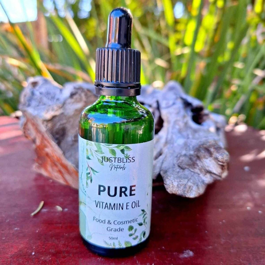 SKIN CARE: Vitamin E Oil 50ml for Skin Care & Hair Care - 100% Pure - JUSTBLiSS Naturals