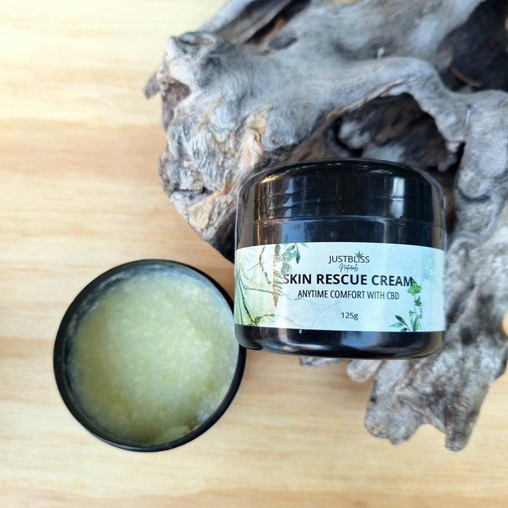 Skin Rescue Cream - Anytime Comfort (Face & Body, With CBD) - JUSTBLiSS Naturals