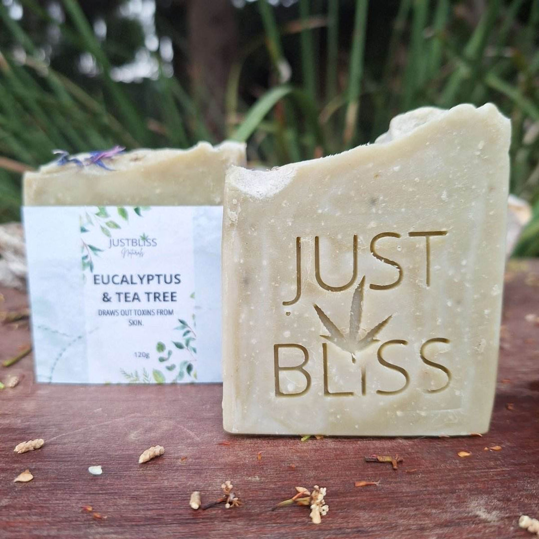 SOAP BAR: Tea Tree & Eucalyptus for Oily Skin - JUSTBLiSS Naturals