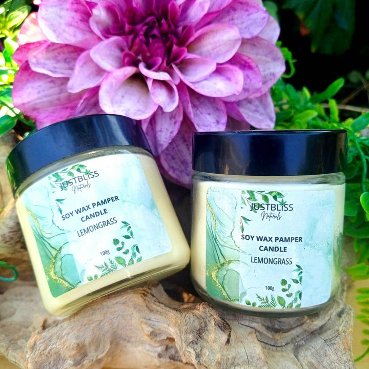 Soy Massage Candle 100ml – Aromatherapy & Moisturizing Body Oil JUSTBLiSS Naturals