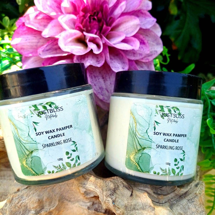 Soy Massage Candle 100ml – Aromatherapy & Moisturizing Body Oil JUSTBLiSS Naturals