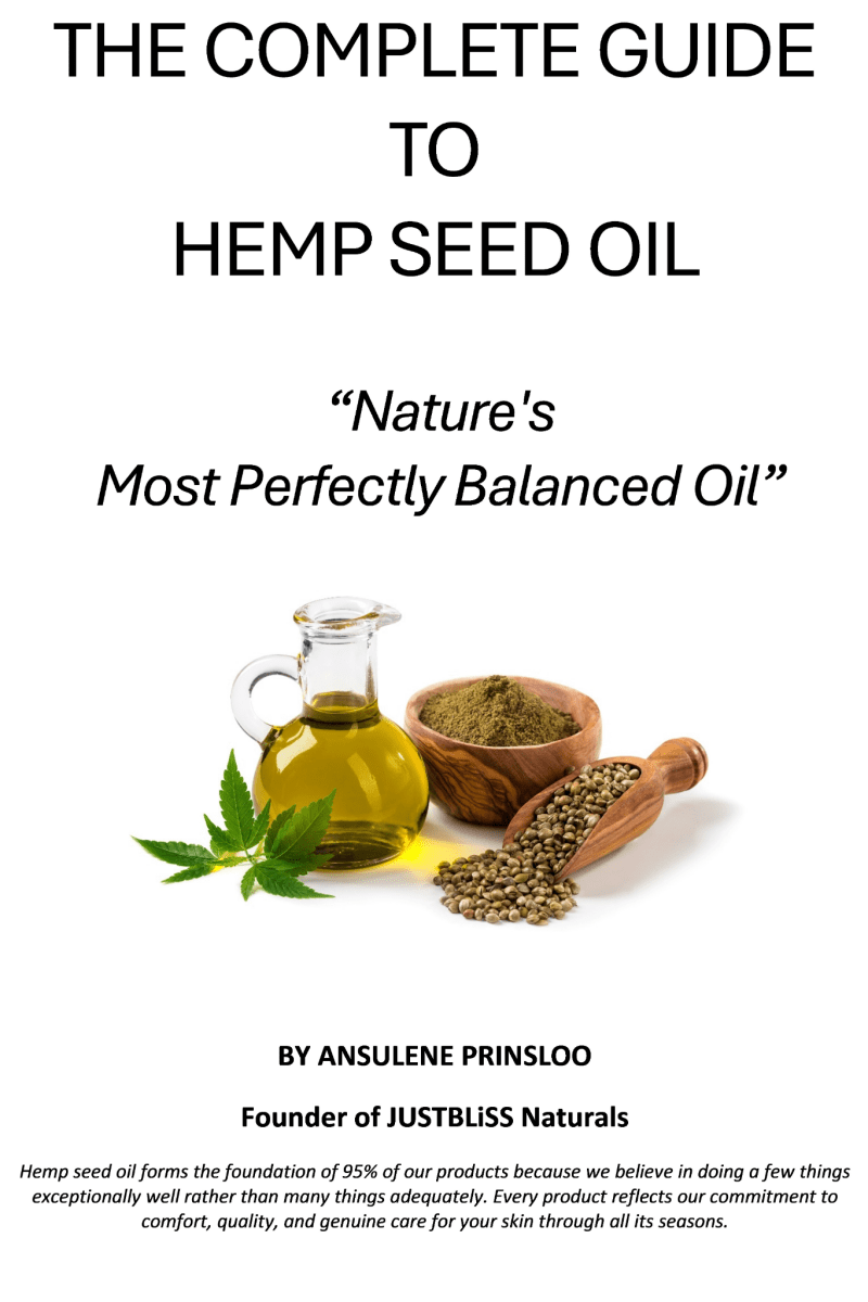 The Complete Guide To Hemp Seed Oil – 84 Pages (A4 PDF) - JUSTBLiSS Naturals