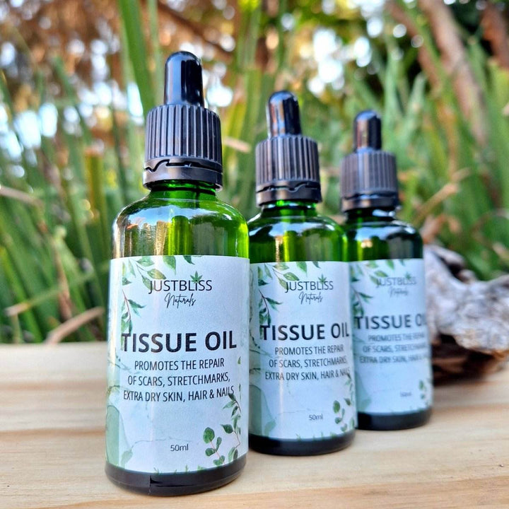 Natural Tissue Oil – Scar & Stretch Mark Repair for Skin, Hair & Nails - JUSTBLiSS Naturals