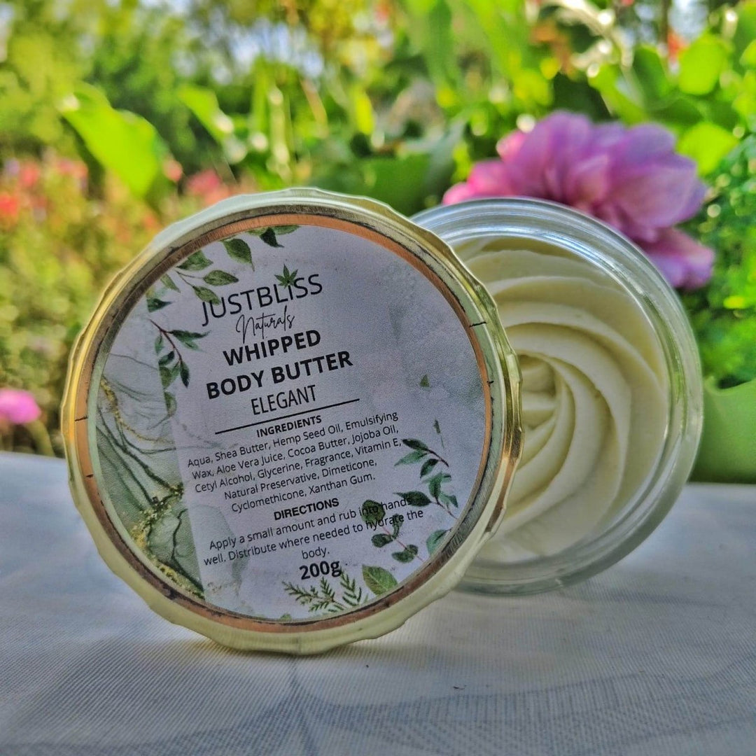 Whipped Body Butter – Deeply Hydrating Natural Moisturizer (200g) JUSTBLiSS Naturals