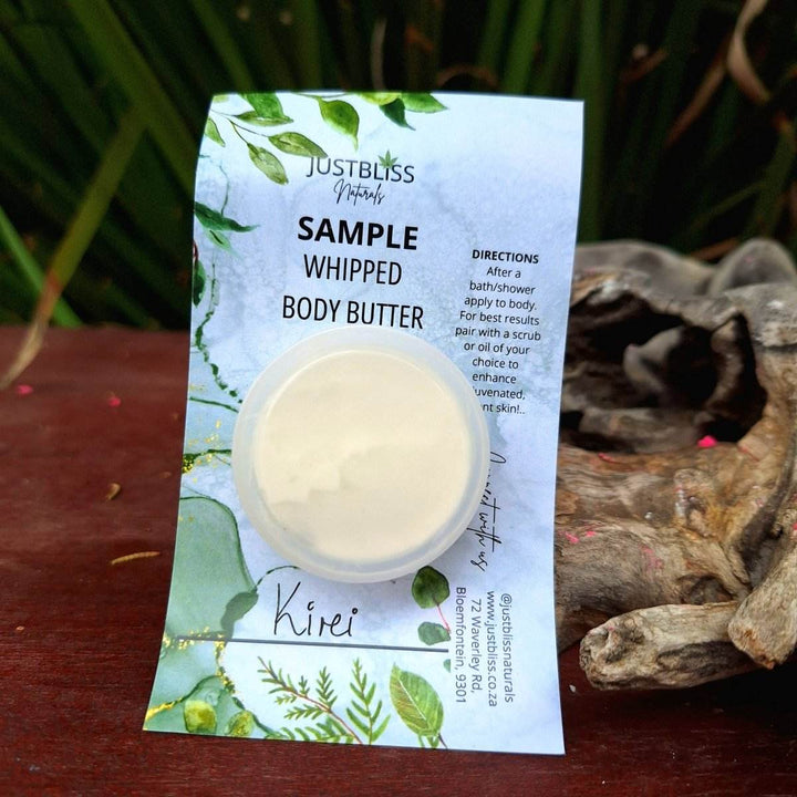 WHIPPED BODY BUTTER: Sample - 15ml - JUSTBLiSS Naturals