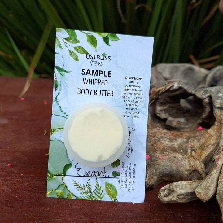 WHIPPED BODY BUTTER: Sample - 15ml - JUSTBLiSS Naturals