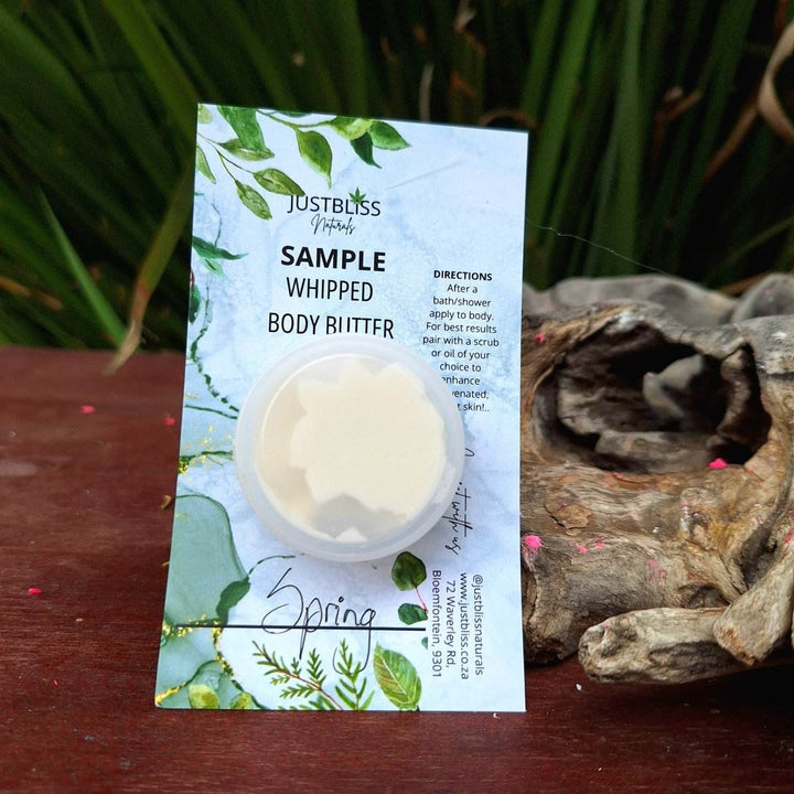 WHIPPED BODY BUTTER: Sample - 15ml - JUSTBLiSS Naturals