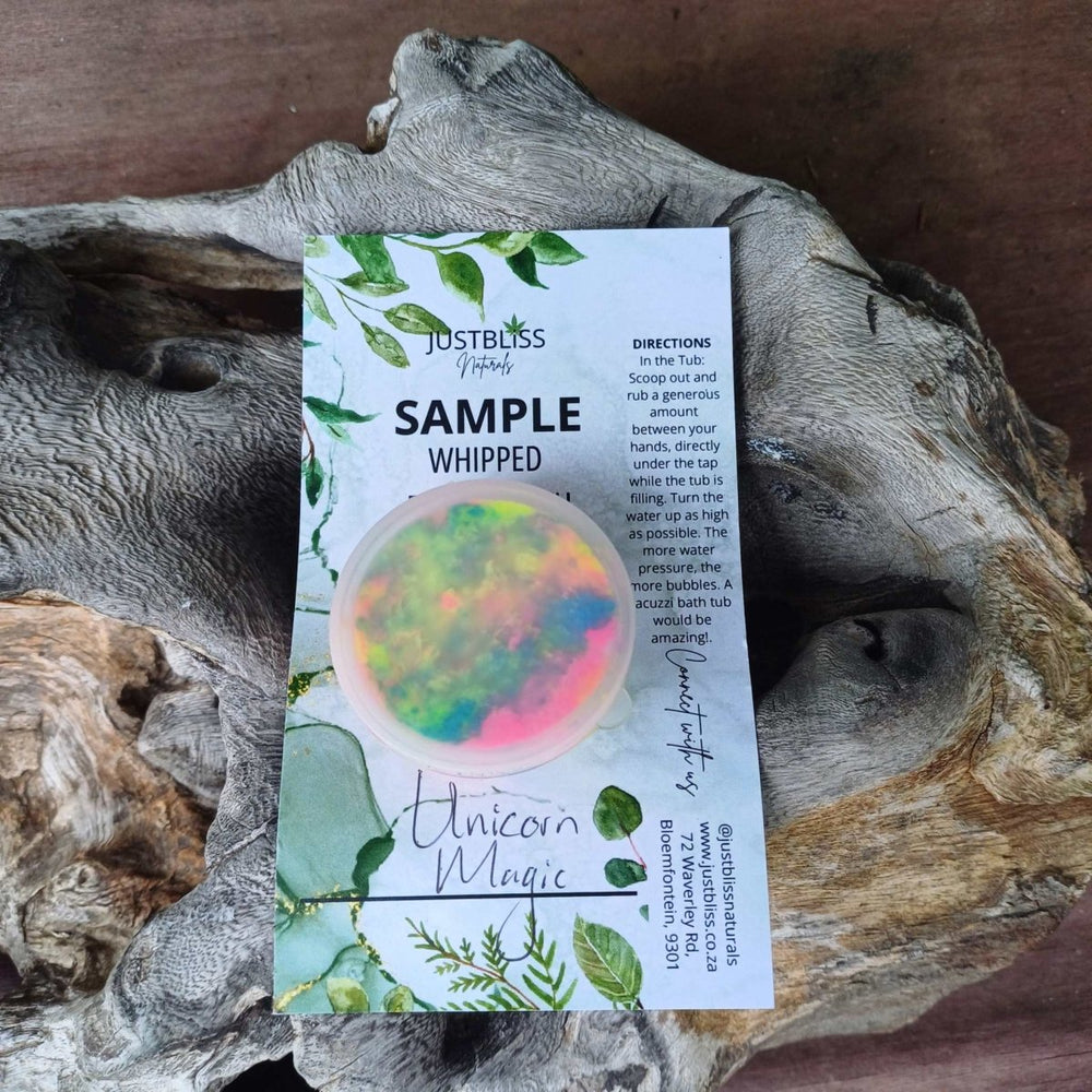 WHIPPED BUBBLE BATH: Sample - 15ml - JUSTBLiSS Naturals
