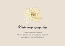 Load image into Gallery viewer, JUSTBLISS GREETING CARD: Sympathy
