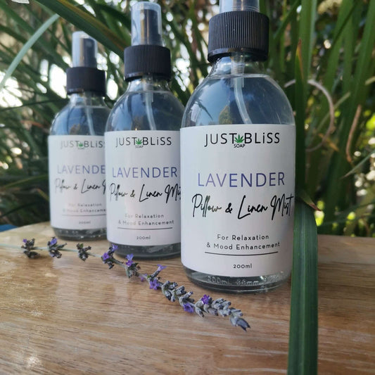 JUSTBLISS: PILLOW AND LINEN MIST SPRAY: lavender
