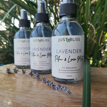 Load image into Gallery viewer, JUSTBLISS: PILLOW AND LINEN MIST SPRAY: lavender
